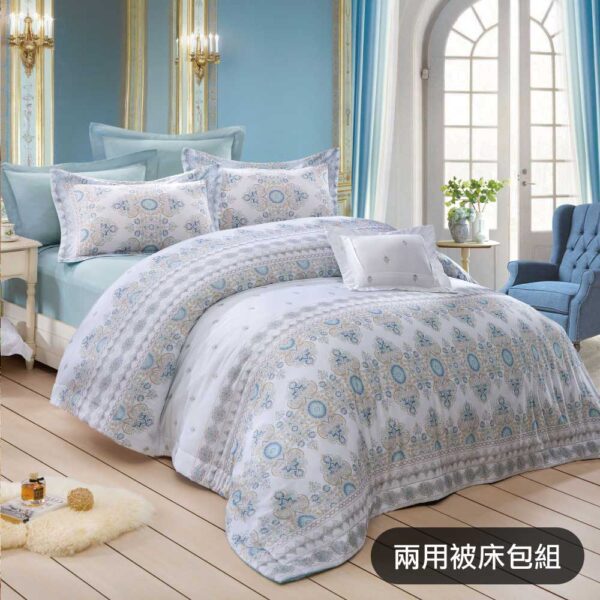 【GLORY】茉莉公主 膠原蛋白80天絲 兩用被床包組（含午安枕）