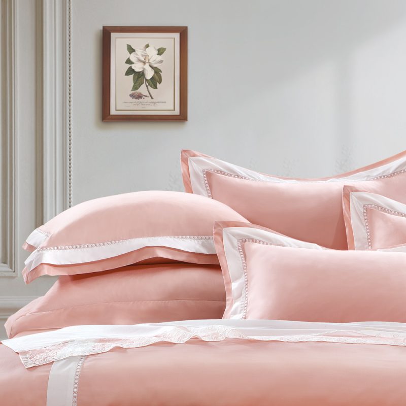 【GLORY】水潤美人 膠原蛋白 兩用被床包組 玫瑰粉-2