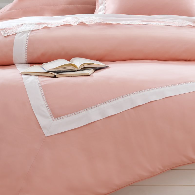 【GLORY】水潤美人 膠原蛋白 兩用被床包組 玫瑰粉-3