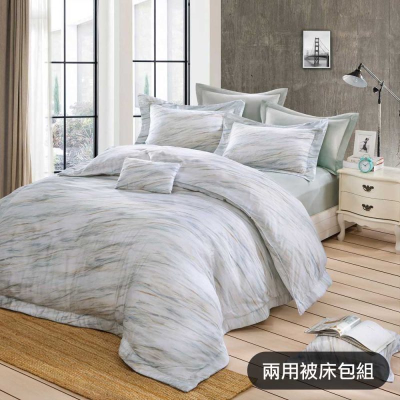【GLORY】融雪 膠原蛋白80天絲 兩用被床包組（含午安枕）