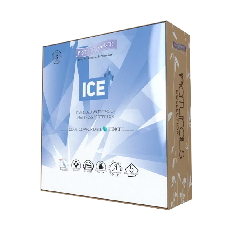 美國寢之堡PROTECT-A-BED ICE 西班牙天絲5面防水床包式保潔墊-1