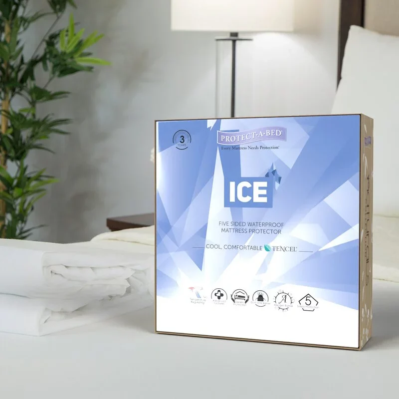 美國寢之堡PROTECT-A-BED ICE 西班牙天絲5面防水床包式保潔墊-10