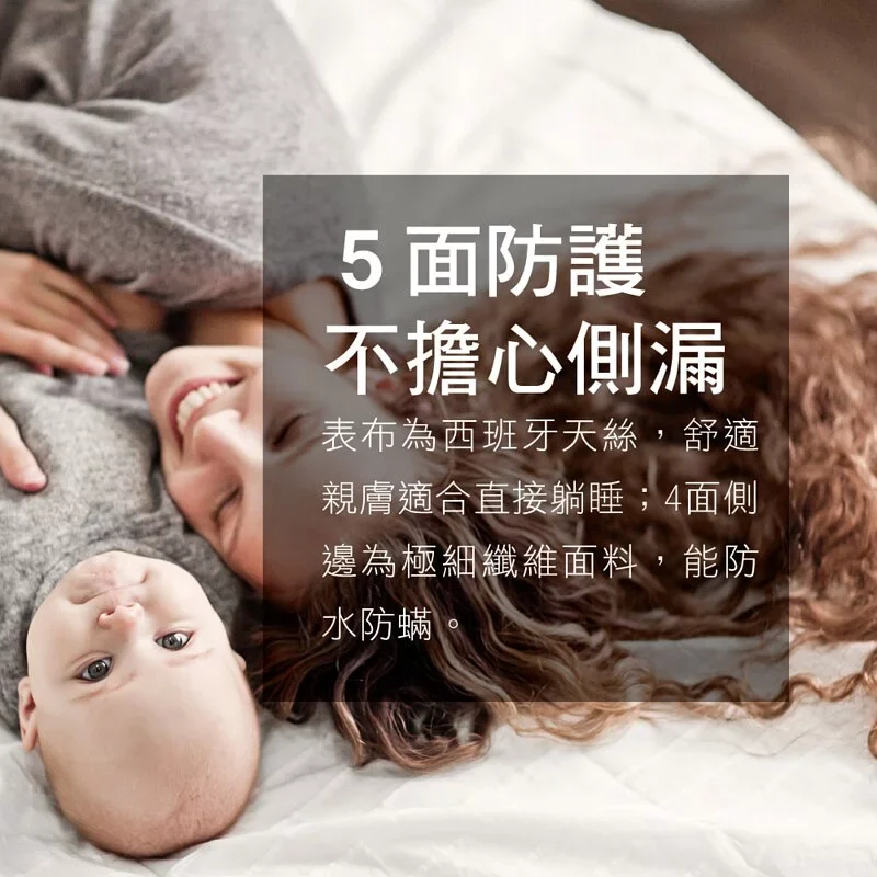 美國寢之堡PROTECT-A-BED ICE 西班牙天絲5面防水床包式保潔墊-2