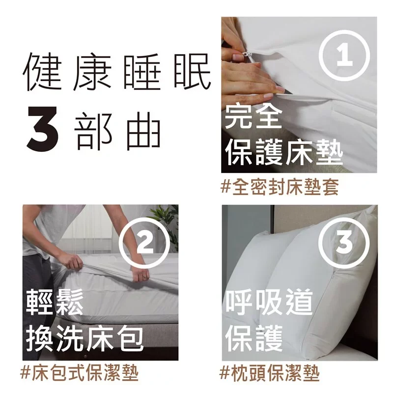 美國寢之堡PROTECT-A-BED ICE 西班牙天絲5面防水床包式保潔墊-8